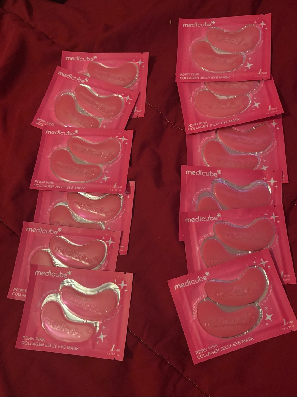 Medicube Collagen Jelly Eye Mask - Hydrating Under Eye Patches - 12 pairs